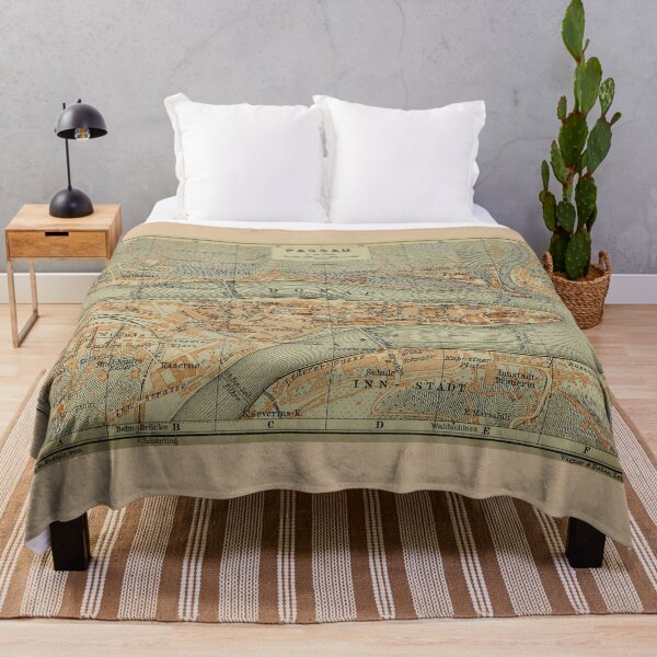 Item preview, Vintage Passau Germany Map (1911) designed and sold by BravuraMedia.
