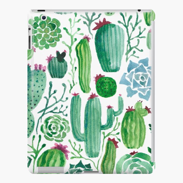 Watercolour cacti iPad Snap Case