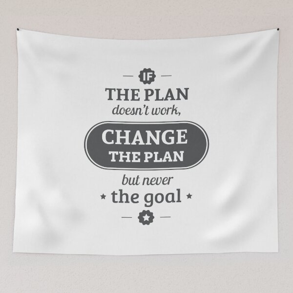 Item preview, If The Plan Doent Work Change The Plan But Never The Goal designed and sold by FotoArtist.