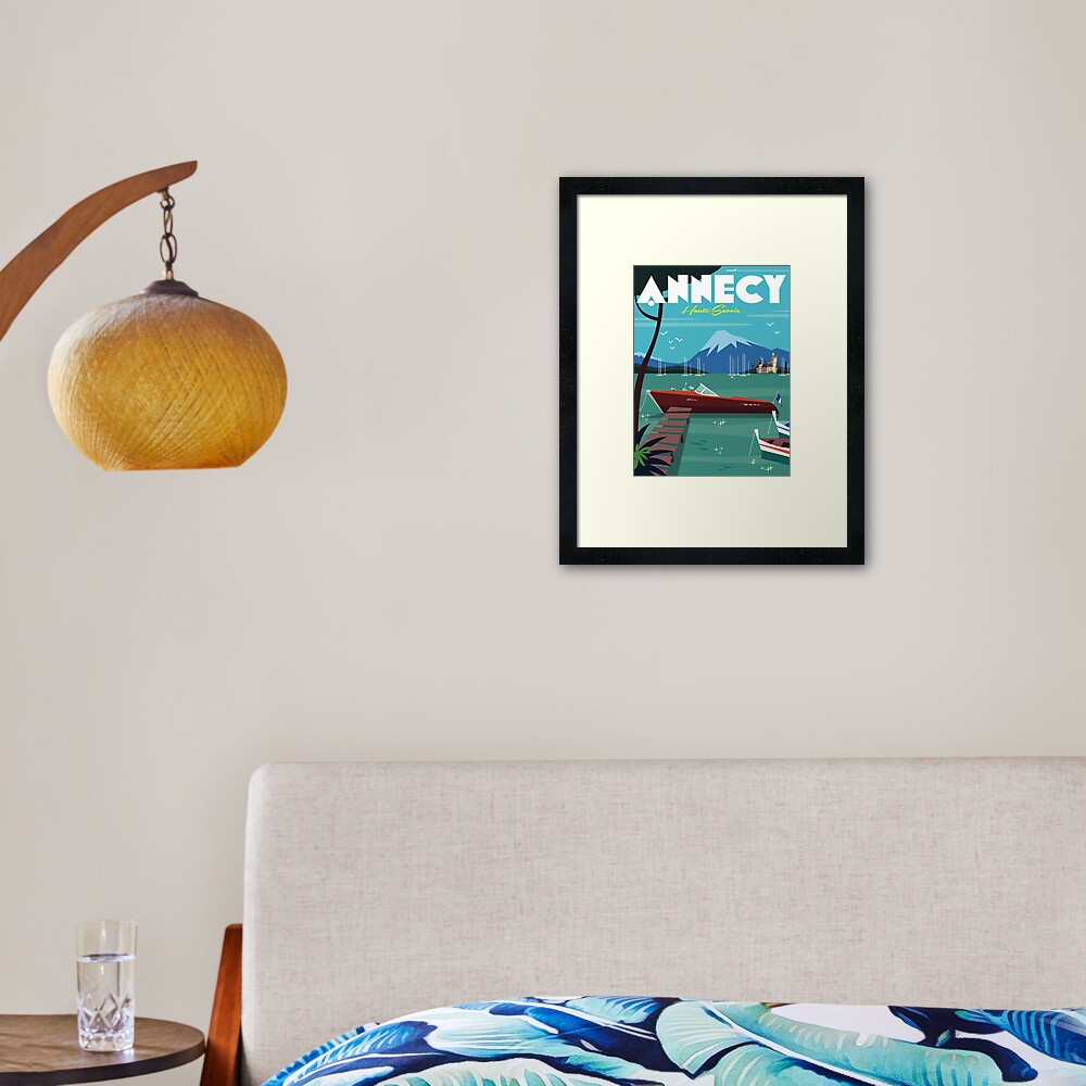 Annecy Poster Framed Art Print