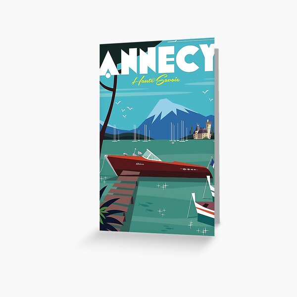 Annecy Poster Greeting Card