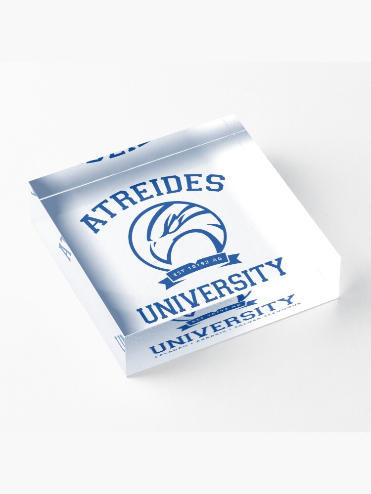 Alternate view of Atreides University | Blue Acrylic Block
