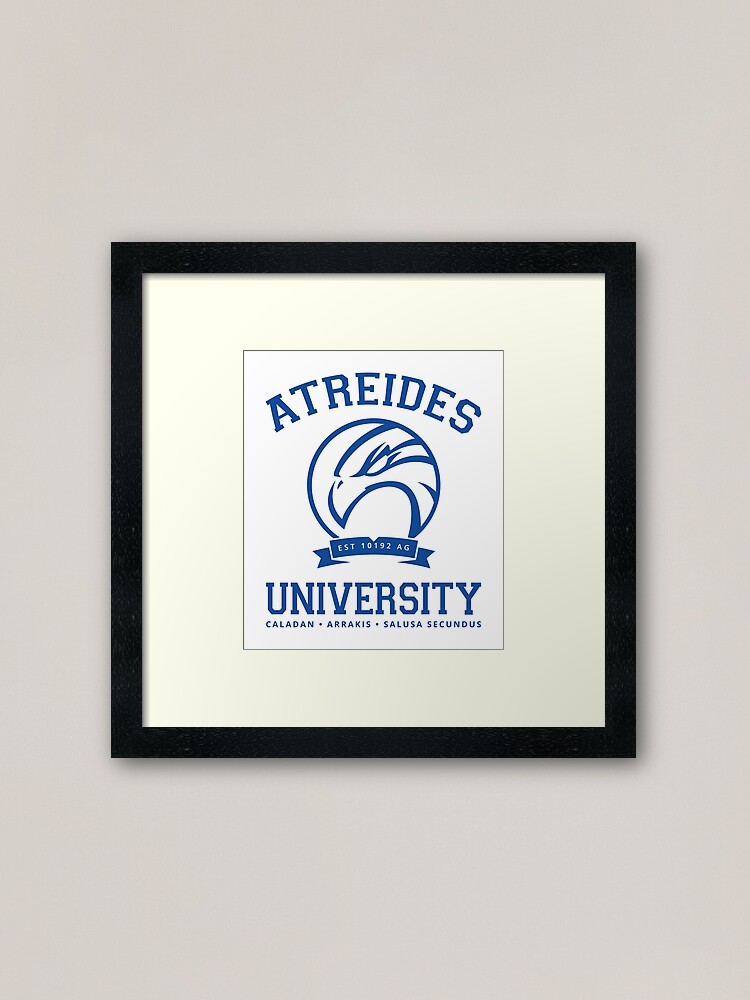 Alternate view of Atreides University | Blue Framed Art Print