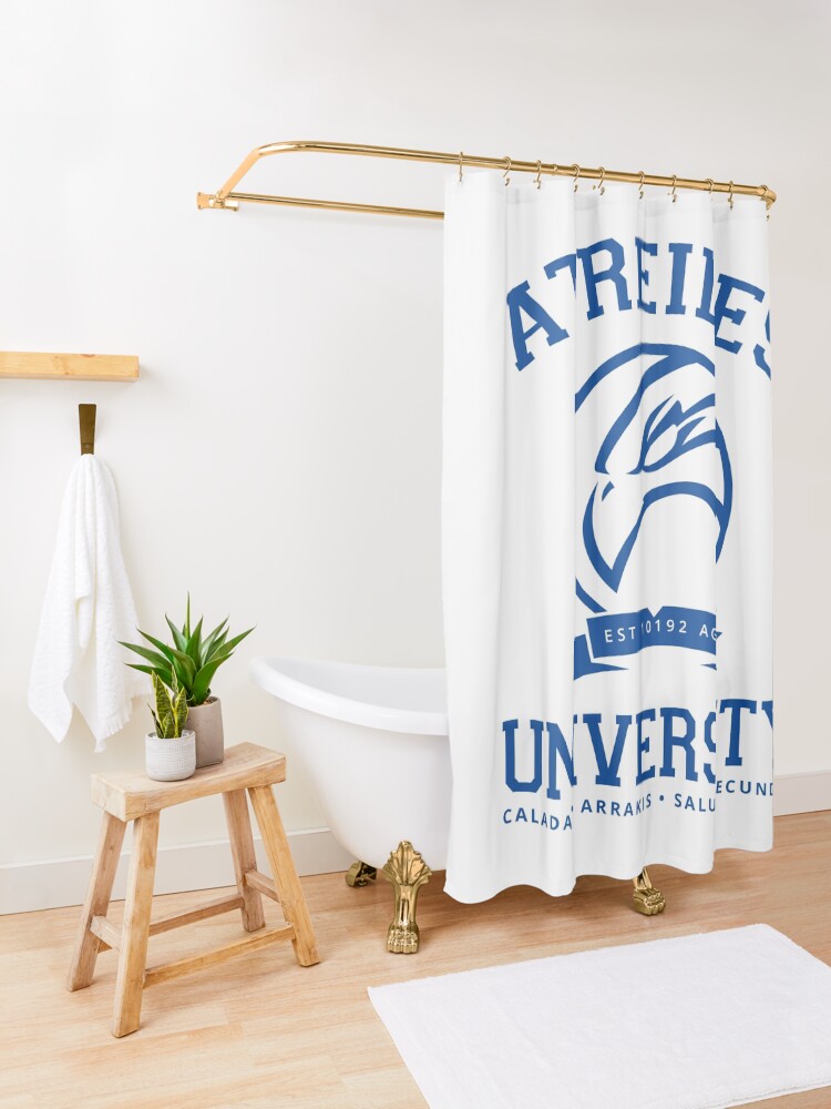 Alternate view of Atreides University | Blue Shower Curtain