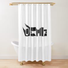 Cortina de ducha Combinar símbolo | Negro