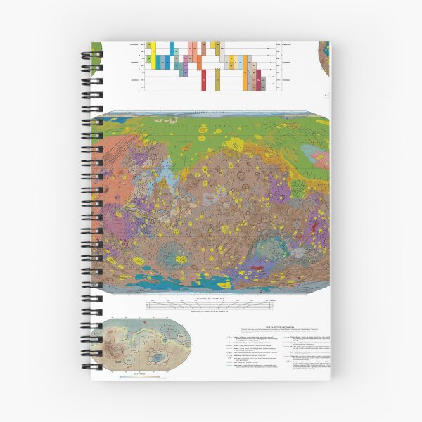 Item preview, Mars Geological Surface Map  designed and sold by BravuraMedia.