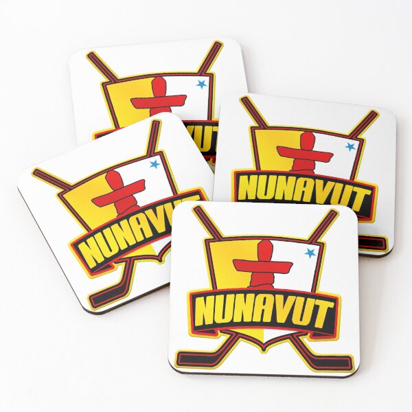 Item preview, Nunavut Hockey Flag Logo designed and sold by gamefacegear.