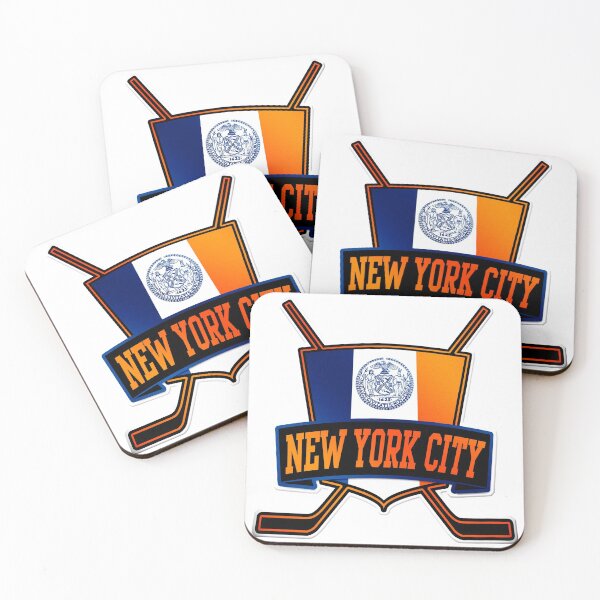 Item preview, New York City Hockey Flag Logo designed and sold by gamefacegear.