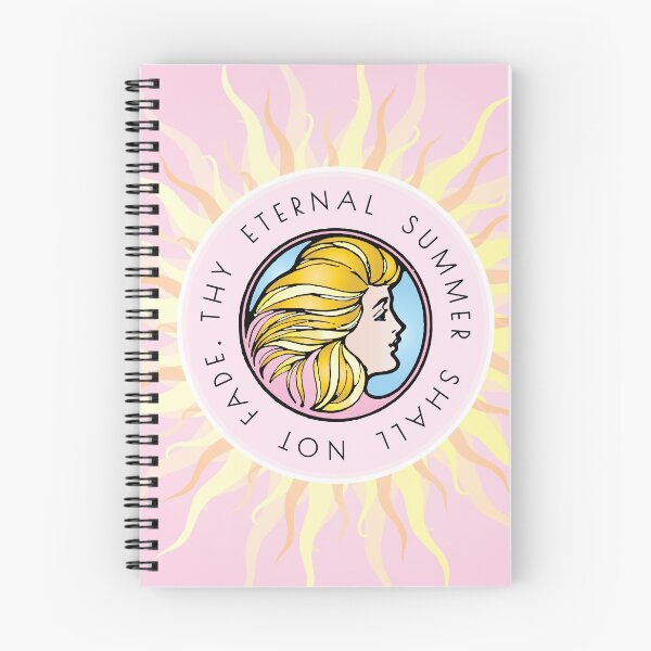 Item preview, Eternal Summer Shakespeare Pink Pastel Art Nouveau Literary Quote designed and sold by STPBooks.