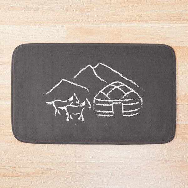 Item preview, Yurtlife with horses and mountains designed and sold by NatureTrail.