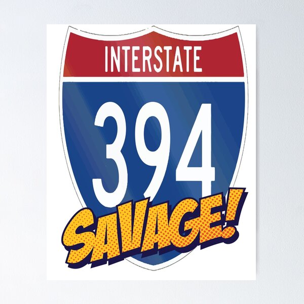 Item preview, Interstate 394 I-394 Hennepin County Minnesota Highway Shield designed and sold by ProjectX23.