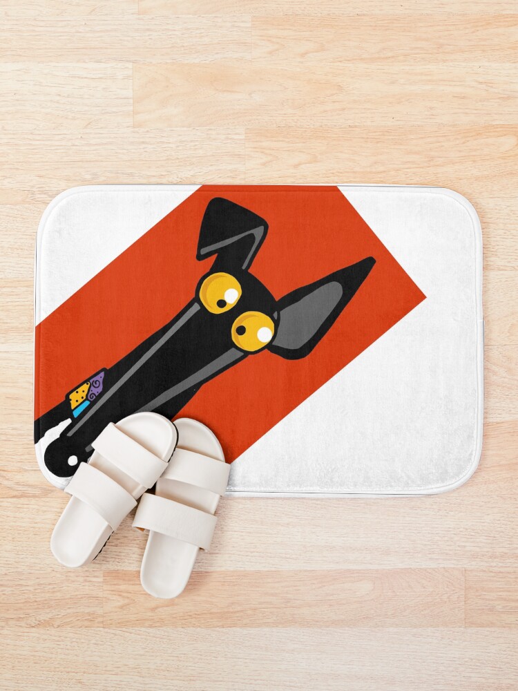 Alternate view of Greyhound Ears: Big Red Bath Mat
