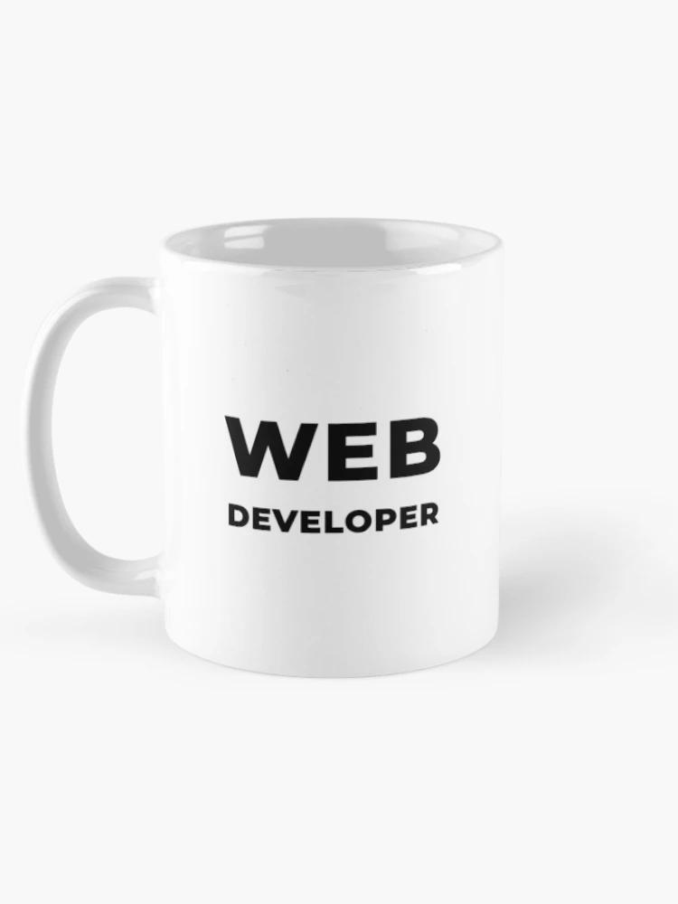 Thumbnail 5 of 6, Coffee Mug, Web Developer (Inverted) designed and sold by developer-gifts.