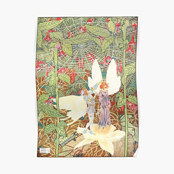 Vintage Thumbelina Book Illustration (1914) Poster