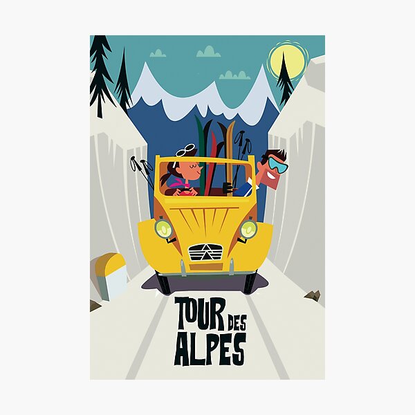 Item preview, Tour des Alpes poster designed and sold by GAGodel.