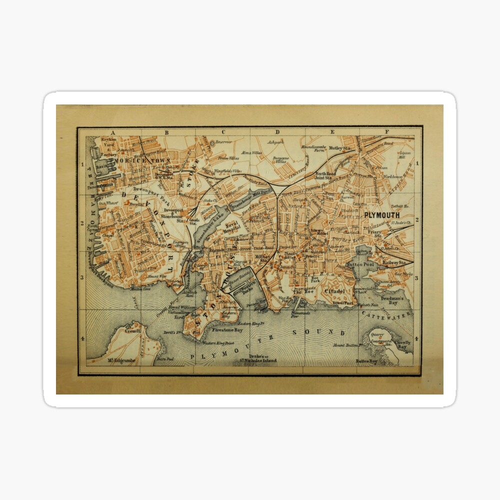 Plymouth Map Scarf