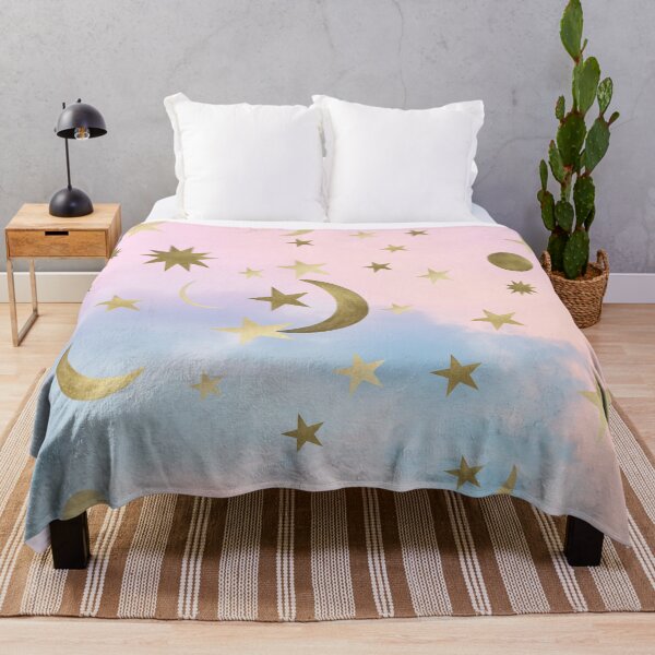 Item preview, Pastel Starry Sky Moon Dream #1 #decor #art designed and sold by Anita's & Bella's Art.