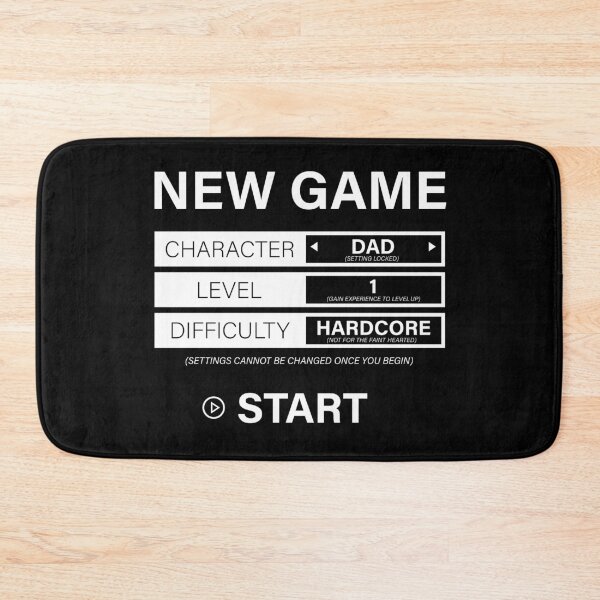 Item preview, New Dad - New Game Intro Screen designed and sold by MartineMeeka.