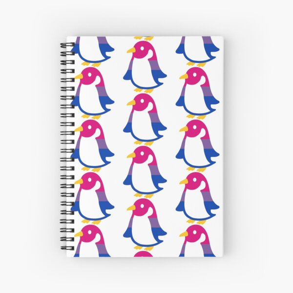 Bisexual Penguin Spiral Notebook