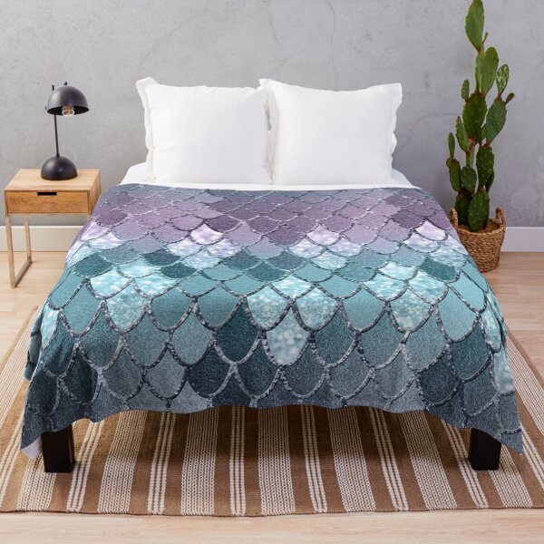 Item preview, Mermaid Scales Navy Blue Teal Purple Glam #1 (Photo of Glitter Only - Not Reflective) designed and sold by Anita's & Bella's Art.
