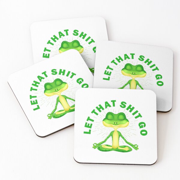 Item preview, Let that shit go zen frog funny  designed and sold by headpossum.