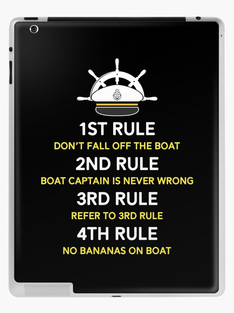 Funny Pontoon Boat Captain Gifts Boating Boat Owners Sailors iPad