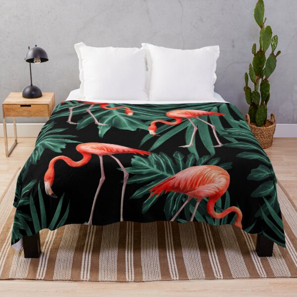 Item preview, Summer Flamingo Jungle Night Vibes #2 #tropical #decor #art  designed and sold by Anita's & Bella's Art.