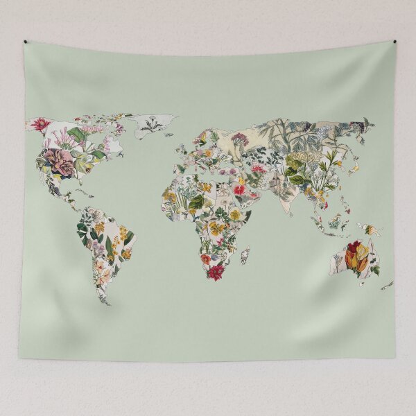 Item preview, Vintage Botanical World Green designed and sold by BiancaGreen.
