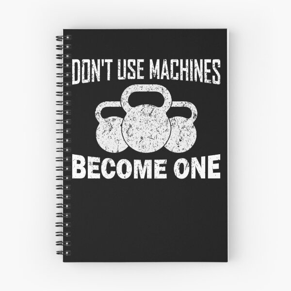 Item preview, Don't Use Machines Become One KettleBell Funny Workout Fitness designed and sold by BiagioDeFranco.