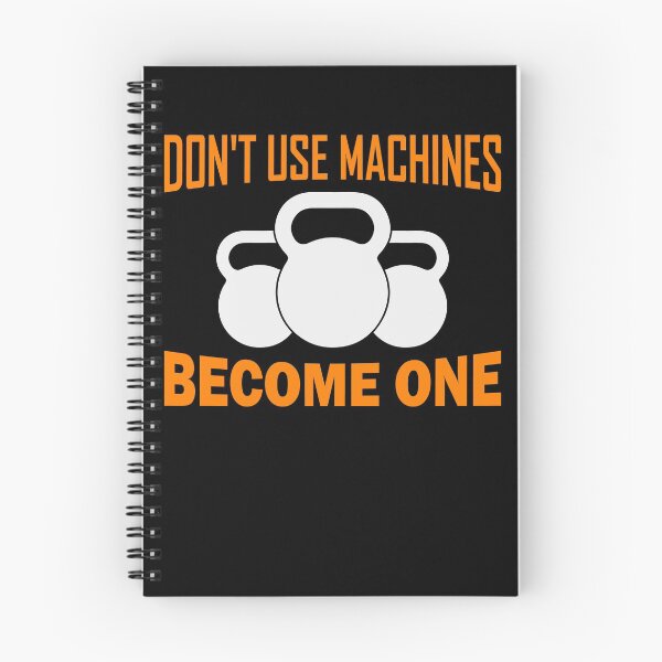 Item preview, Don't Use Machines Become One KettleBell Funny Workout Fitness designed and sold by BiagioDeFranco.