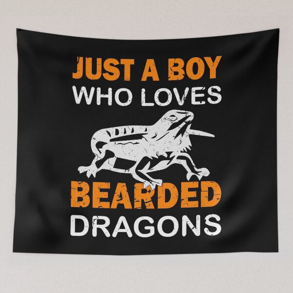 Item preview, Just A Boy Who Loves Bearded Dragons designed and sold by BiagioDeFranco.
