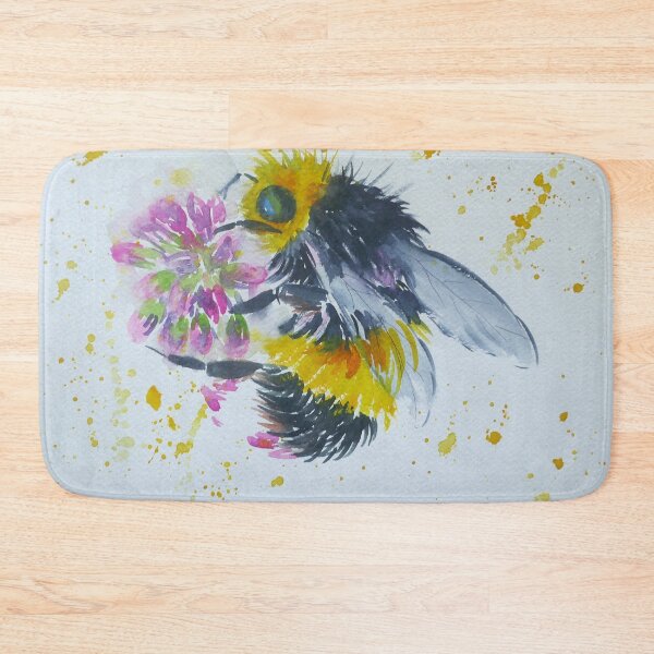 Item preview, Bumble bee on a pink flower designed and sold by Casimirasart.