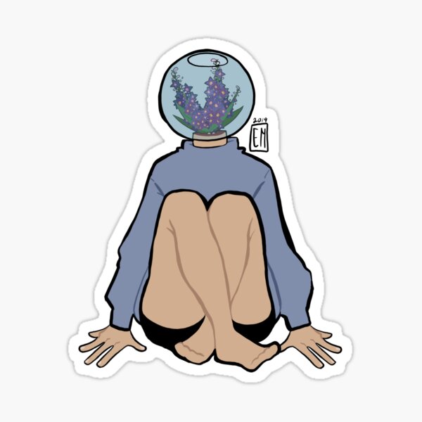 Delphiniums Sticker