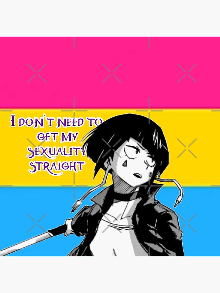 My Hero Academia Jirou Pansexual Pride Flag Throw Pillow By