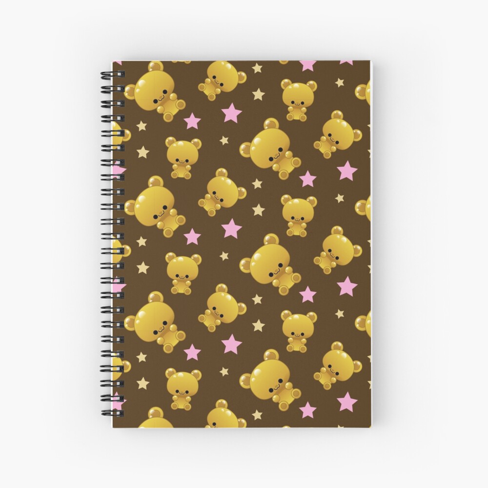 "Yellow Gummy bear" Spiral Notebook by kittybox Redbubble