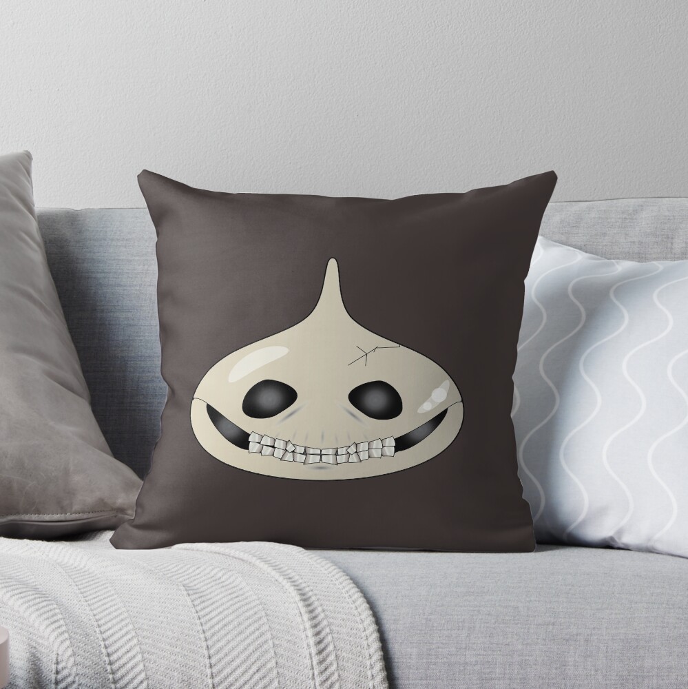 Halloween Approaches Skully Slime Throw Pillow