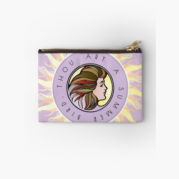 Item preview, Summer Bird Shakespeare Purple Pastel Art Nouveau Literary Quote designed and sold by STPBooks.