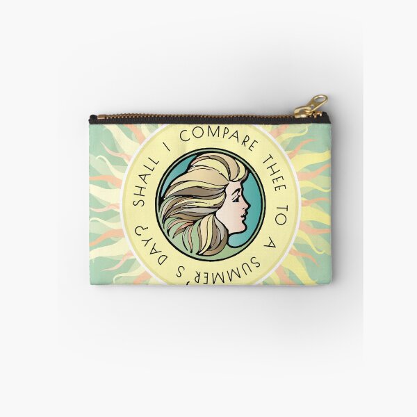 Item preview, Summer’s Day Shakespeare Green Pastel Art Nouveau Literary Quote designed and sold by STPBooks.
