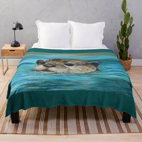 Item preview, River Otter Painting designed and sold by Art by Kirsten Sneath.