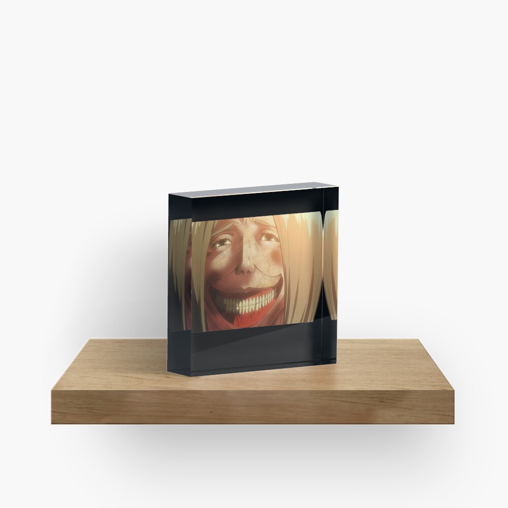 Smiling Titan Dina Fritz Acrylic Block By Geempah Redbubble