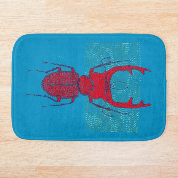 Stitches: Red stag Bath Mat