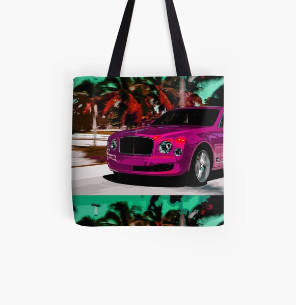 Bentley Mulsanne All Over Print Tote Bag