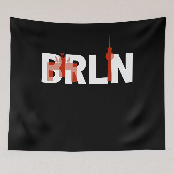 Item preview, Berlin Germany Brandenburger Gate BRLN Typography Souvenir designed and sold by peter2art.