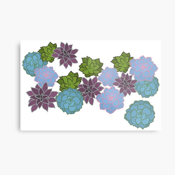 Cactus Flowers Metal Print