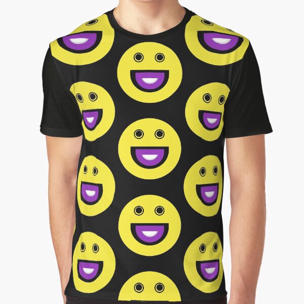Asexual Smiley Yellow Smiley Ace Face Smiley Asexual Emoji T-Shirt Graphic T-Shirt