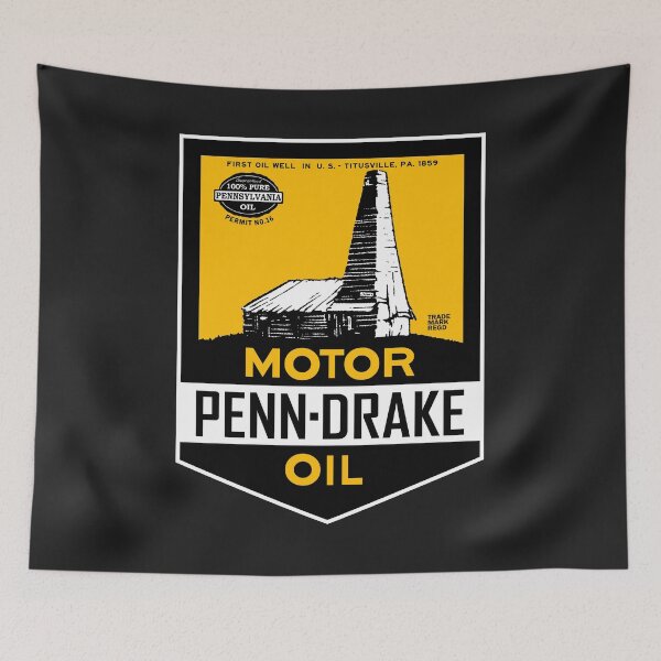 Item preview, Penn Drake Motor Oil vintage sign designed and sold by htrdesigns.