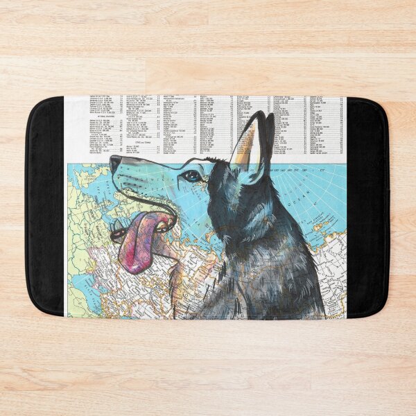 Item preview, Siberian Husky Dog on Map designed and sold by Elizabeth Staley.