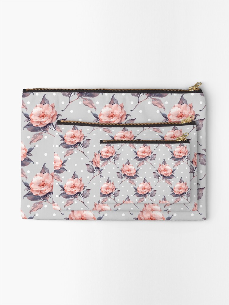 Alternate view of Vintage floral pattern Zipper Pouch