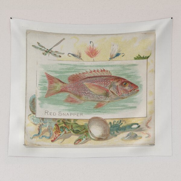 Item preview, Vintage Red Snapper Fish Illustration (1889) designed and sold by BravuraMedia.