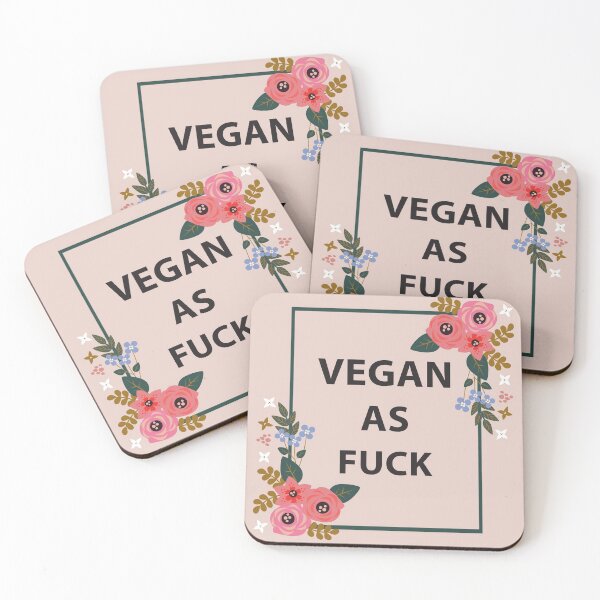 Item preview, Vegan As Fuck designed and sold by DirtyAngelFace Shop.